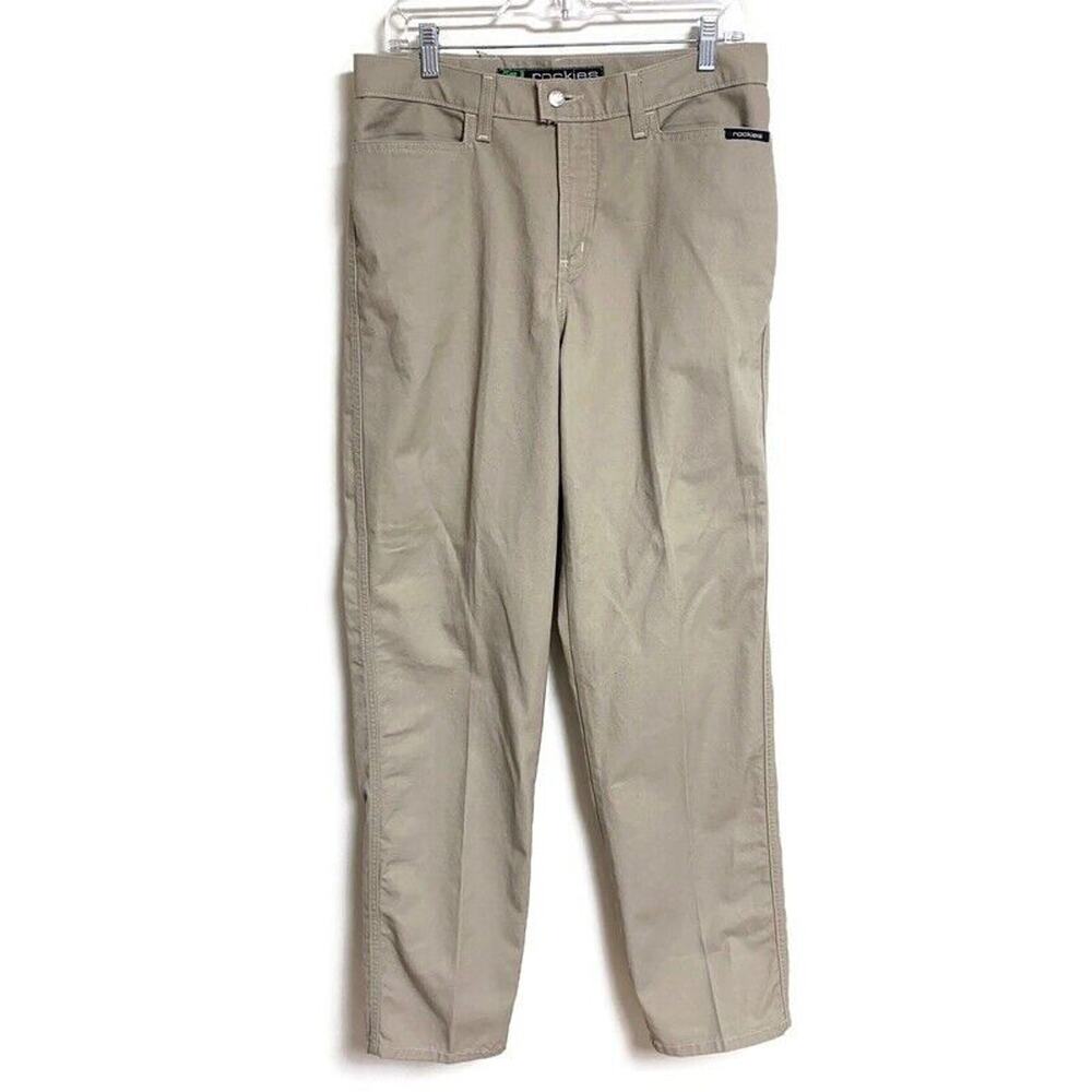 Vintage Rockies Relaxed Fit Khaki Pants Women's 31/11 L‎ Bareback High Waist